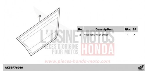HEAD LIGHT COWL STRIPE CL500AS de 2025